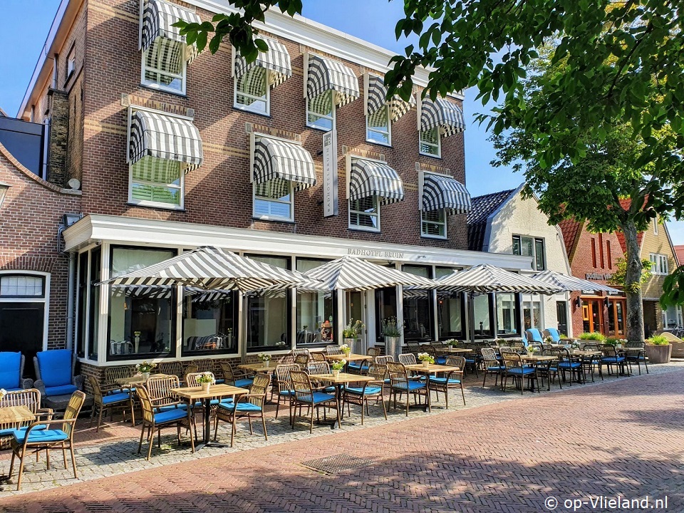 buitenaanzicht Appartement in Badhotel Bruin met terras